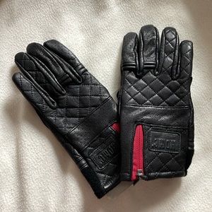 NWT Harley-Davidson Black Leather Riding Gloves Size XS